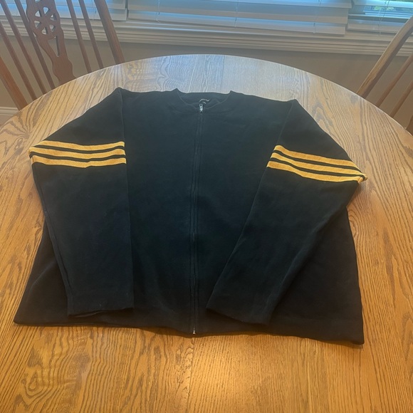 J. Peterman Sweaters J Peterman Vintage Heavy Full Zip Mens Black